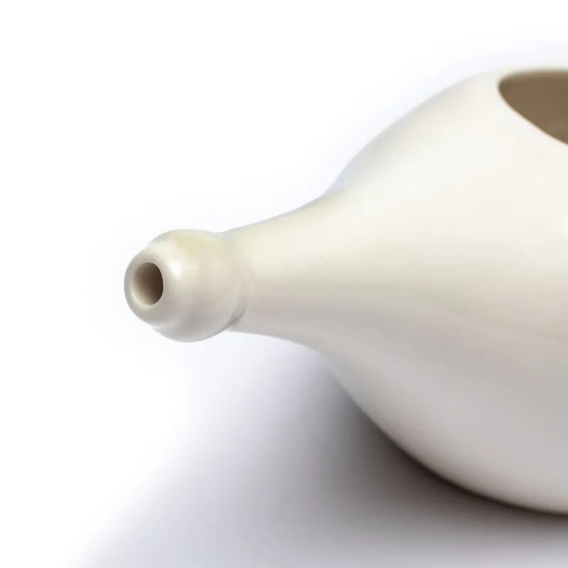 Neti Pot in ceramica Tradizione Ayurvedica - Sale Himalayano incluso | Scopri su Clorophilla Shop
