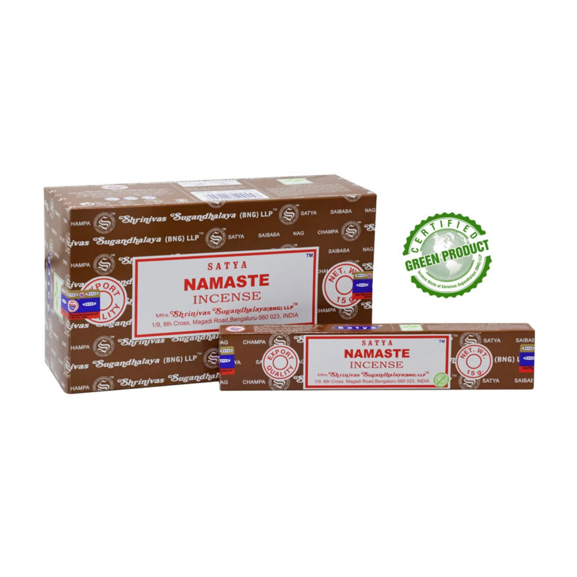 Satya NAMASTE Incenso in Bastoncini Naturale 100% - Stick 15g | Scopri su Clorophilla Shop