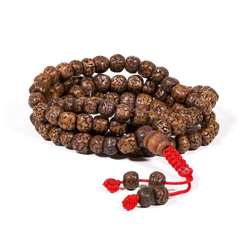 Mala Tibetana in Rudraksha - Collana Rosario 108 Grani | Scopri su Clorophilla Shop