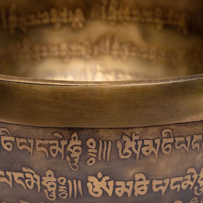 Campana tibetana Tibet incisa a mano 400-550g - 12,5cm | Scopri su Clorophilla Shop