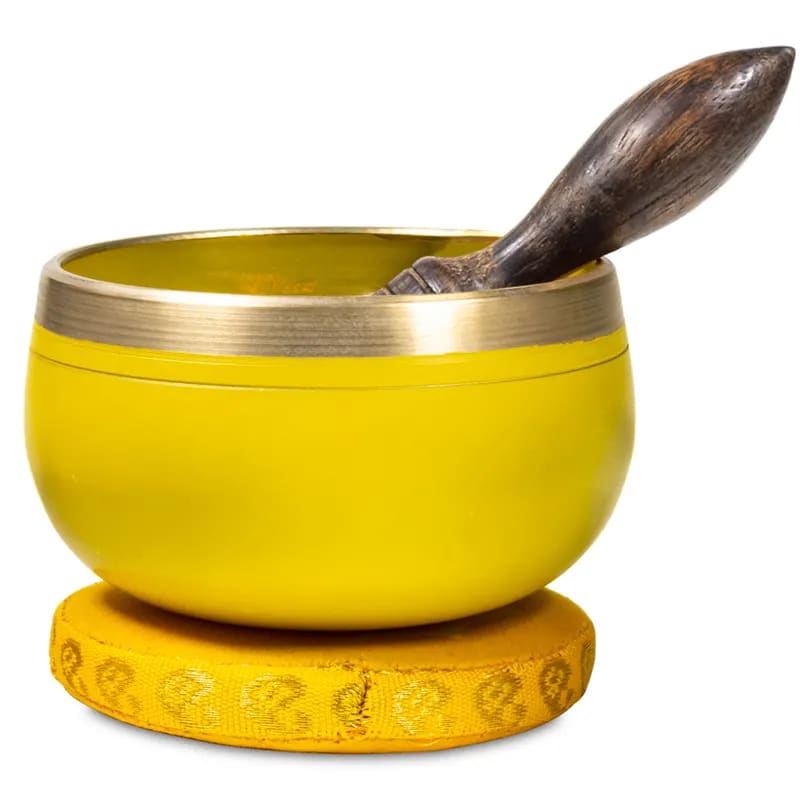 Campana Tibetana 3 Chakra Plesso solare - Batacchio e Cuscino Inclusi | Scopri su Clorophilla Shop