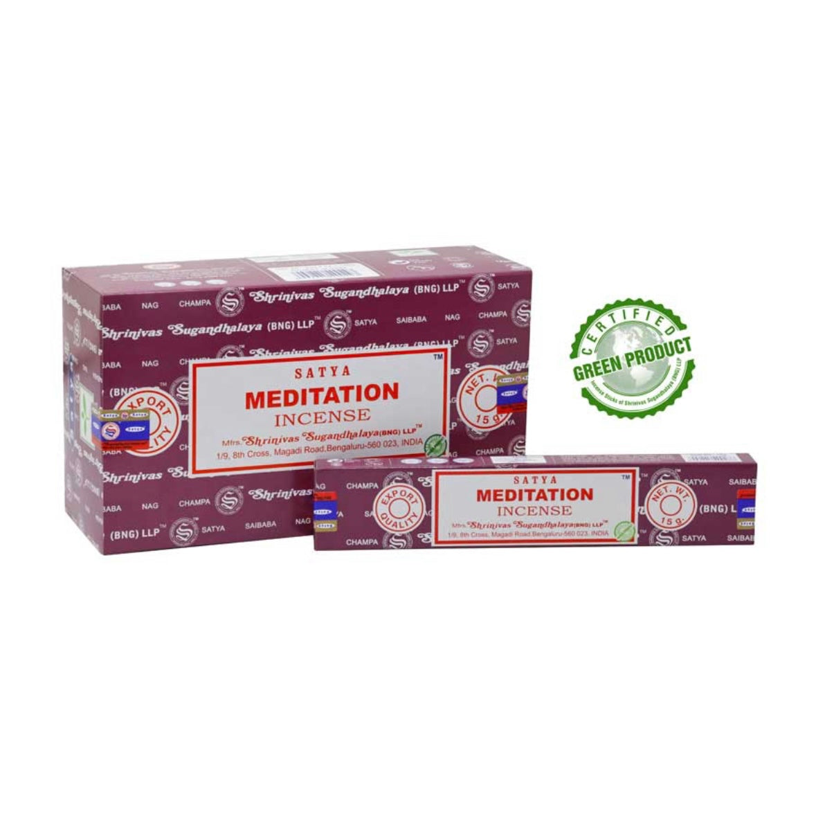 Satya MEDITATION Incenso in Bastoncini Naturale 100% - Stick 15g | Scopri su Clorophilla Shop