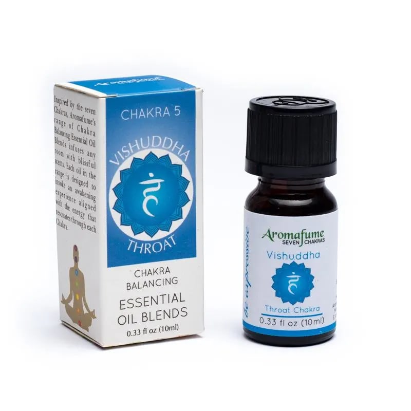 Aromafume olio essenziale Vishuddha 5 Chakra della Gola - ESPRESSIONE, FIDUCIA E CHIAREZZA | Scopri su Clorophilla Shop