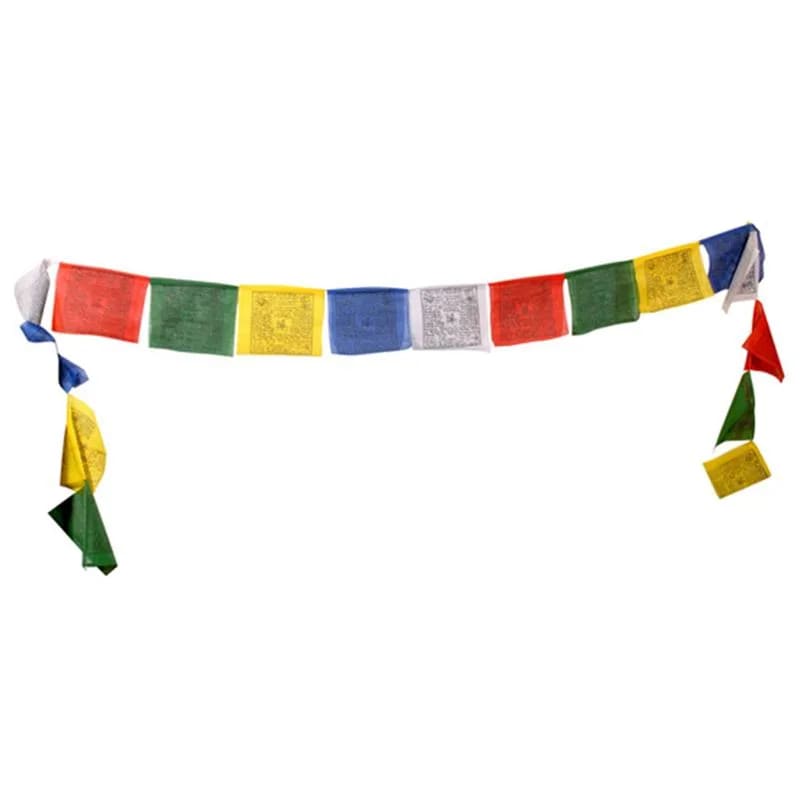 Cordone Bandierine Preghiera tibetane in cotone - 10 bandiere | Scopri su Clorophilla Shop