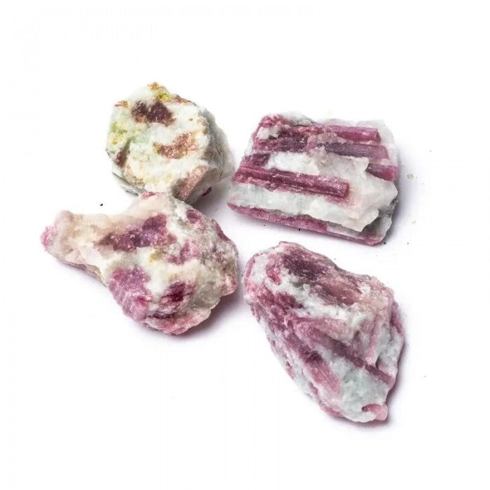 Tormalina Rosa Grezza con Quarzo Origine Brasile - Pietra 3/6cm | Scopri su Clorophilla Shop