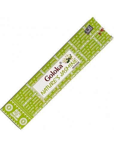 Goloka Nature's Jasmine Incenso in bastoncini - Gelsomino - Stick 15g | Scopri su Clorophilla Shop