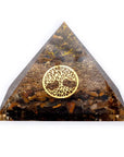 Piramide Albero della Vita in Occhio di Tigre - Rivitalizzante ed Energetica - Cristalloterapia | Scopri su Clorophilla Shop