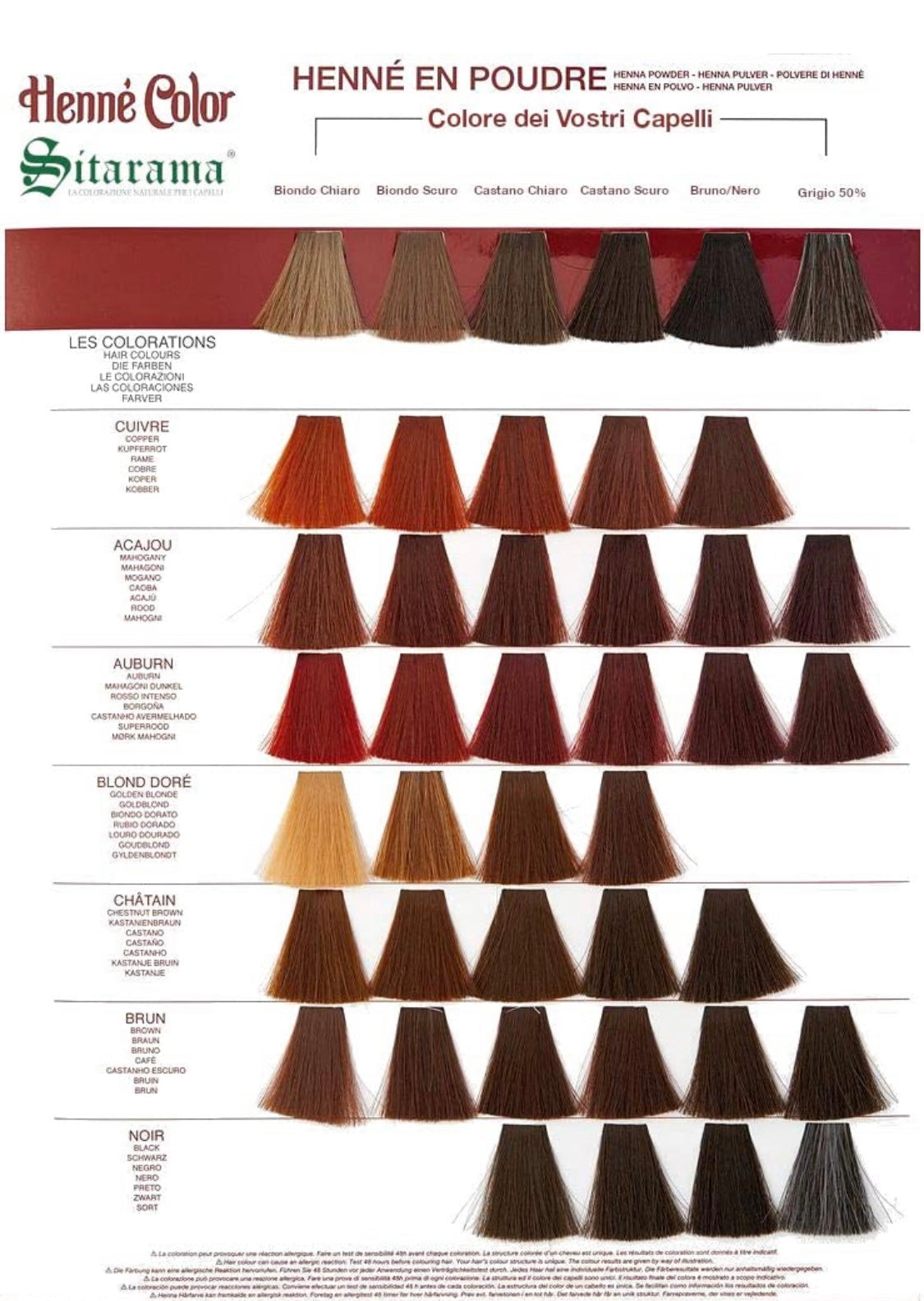 Sitarama Hennè Color tintura capelli in polvere - Biondo Dorato 100g | Scopri su Clorophilla Shop