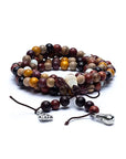 Mala Tibetana in 4 Legni con filo elastico - Collana Rosario 108 grani | Scopri su Clorophilla Shop