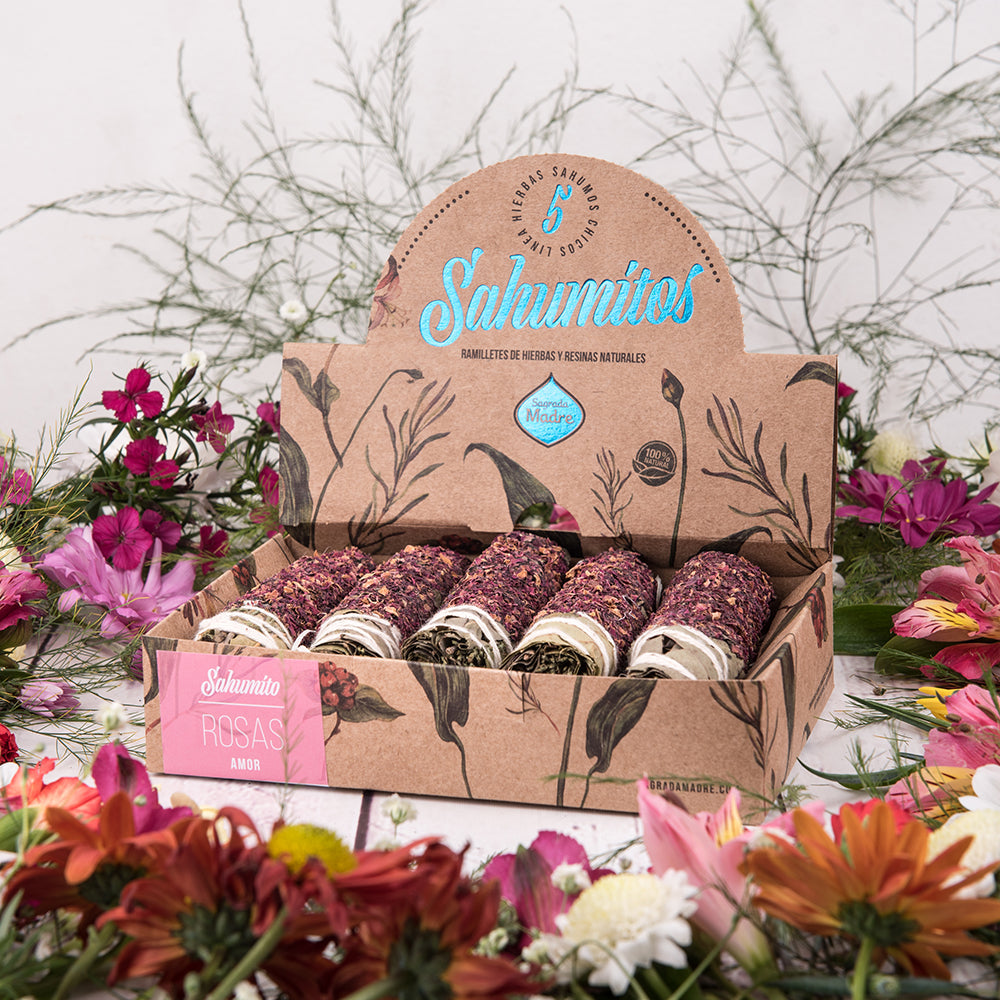 Sagrada Madre Smudge di erbe artigianali - Salvia e Rosa | Scopri su Clorophilla Shop