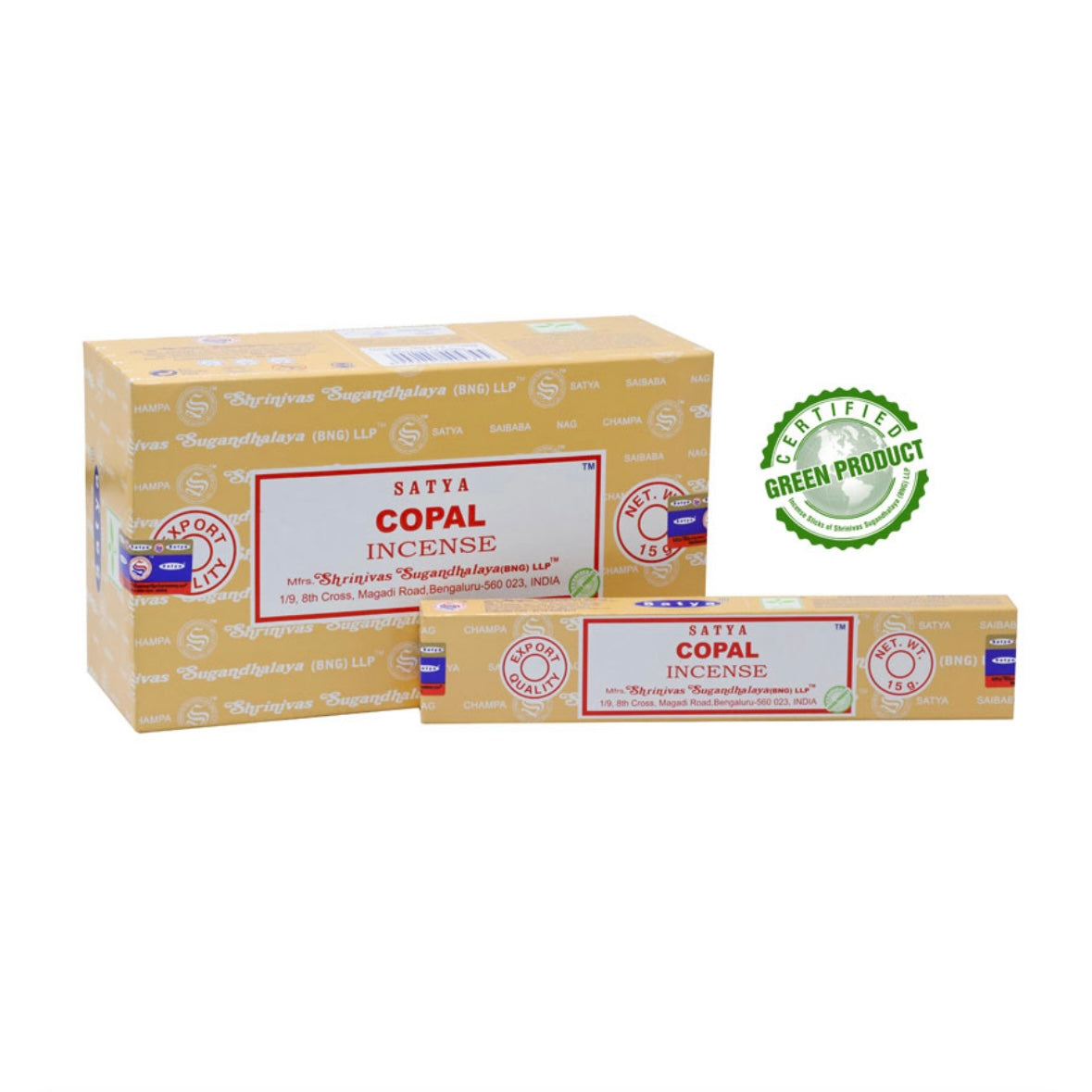 Satya COPAL Incenso in Bastoncini Naturale 100% - Stick 15g | Scopri su Clorophilla Shop