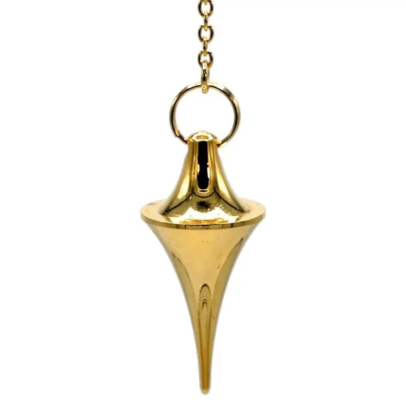 Pendolo Divinatorio in Ottone placcato oro - 4cm | Scopri su Clorophilla Shop