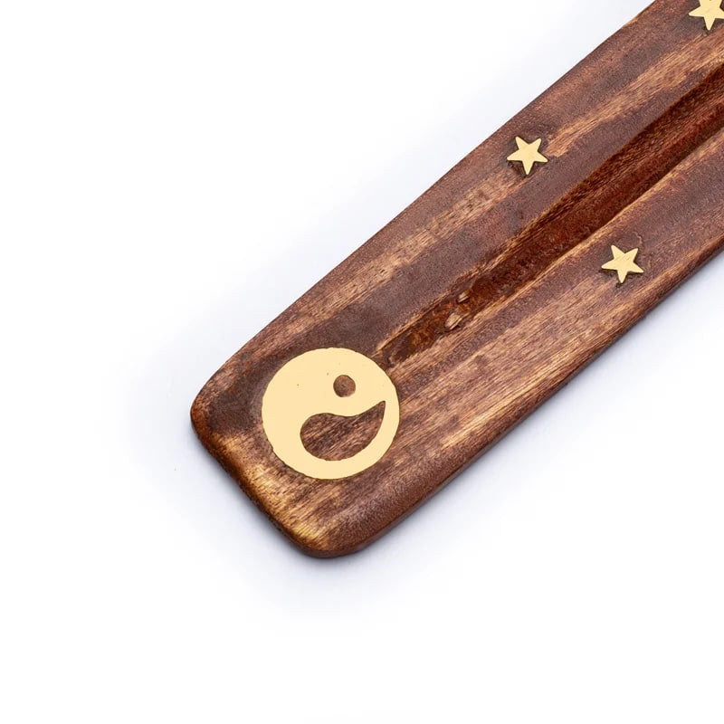 Bruciaincenso Yin e Yang in Legno per Incenso in Bastoncini - Portaincenso Stick 25cm | Scopri su Clorophilla Shop