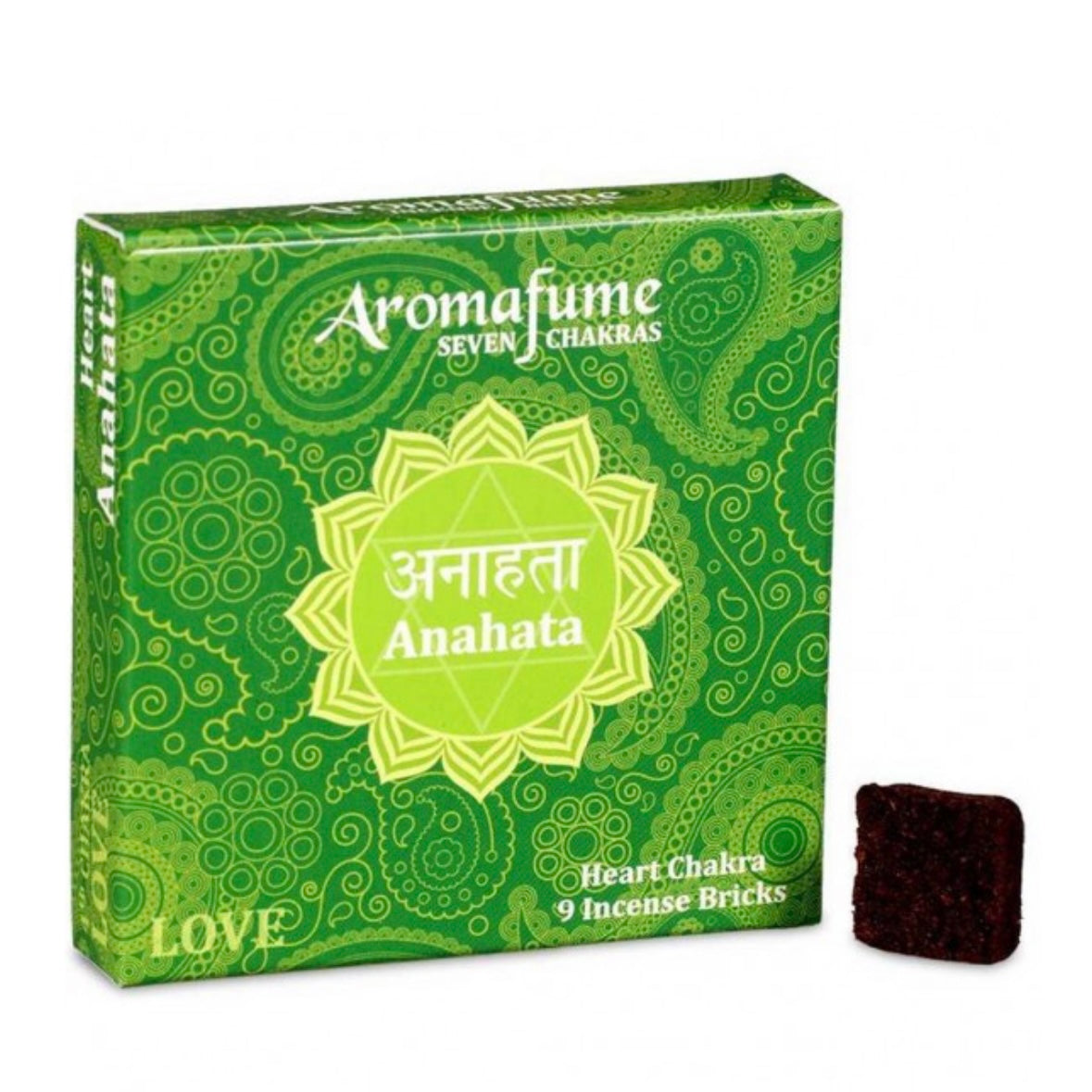 Aromafume Anahata 4 Chakra del Cuore Mattoncini Incenso 7 Chakra - 9 bricks | Scopri su Clorophilla Shop