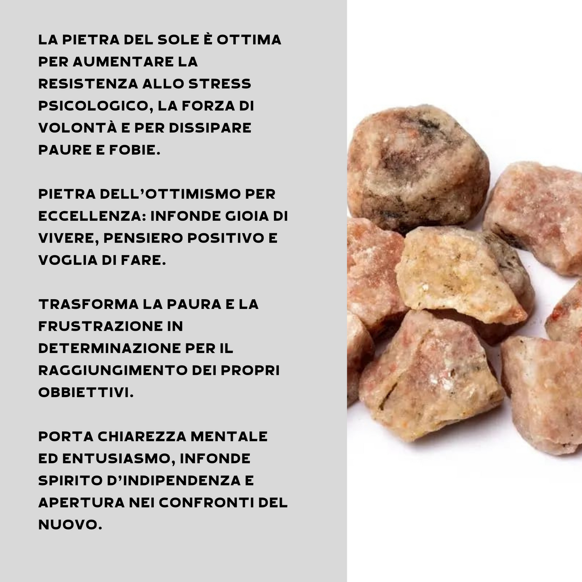 Pietra del Sole (Eliolite) Grezza Origine India - Pietra da 4-6cm | Scopri su Clorophilla Shop