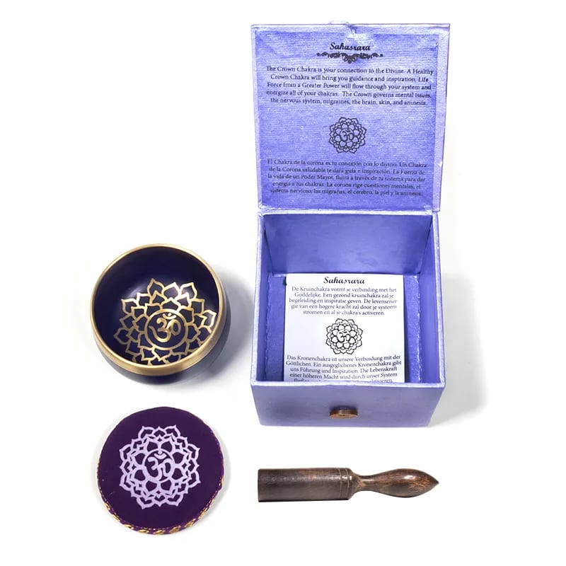 Campana Tibetana 7 Chakra Corona - Batacchio e Cuscino Inclusi | Scopri su Clorophilla Shop