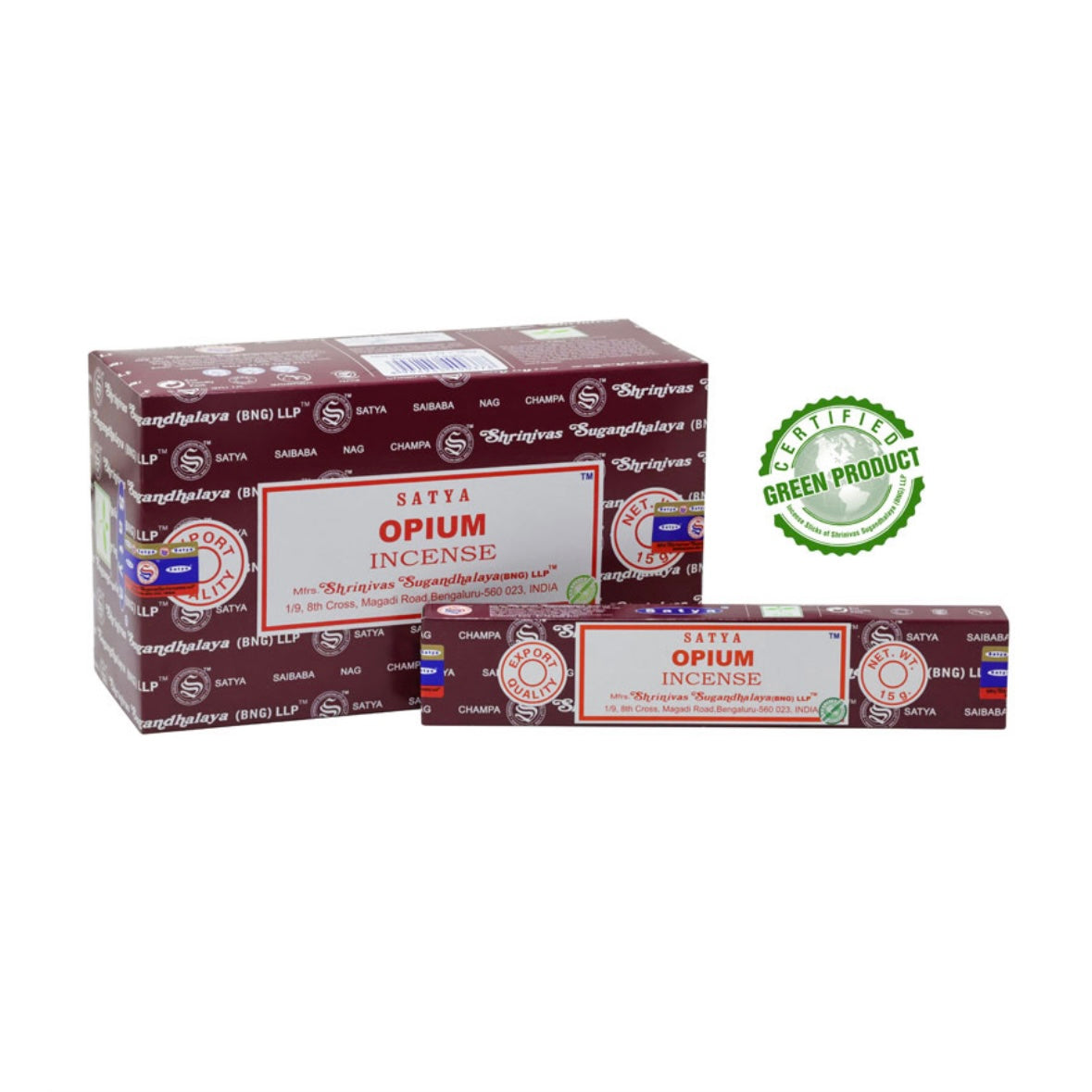 Satya OPIUM Incenso in Bastoncini Naturale 100% - Stick 15g | Scopri su Clorophilla Shop