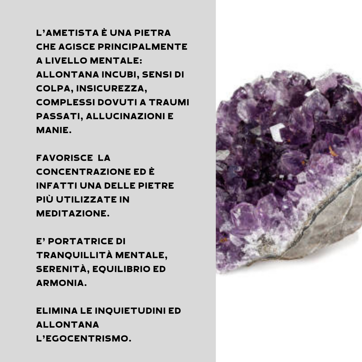 Drusa di Ametista curativa Grezza - Origine Brasile | Scopri su Clorophilla Shop