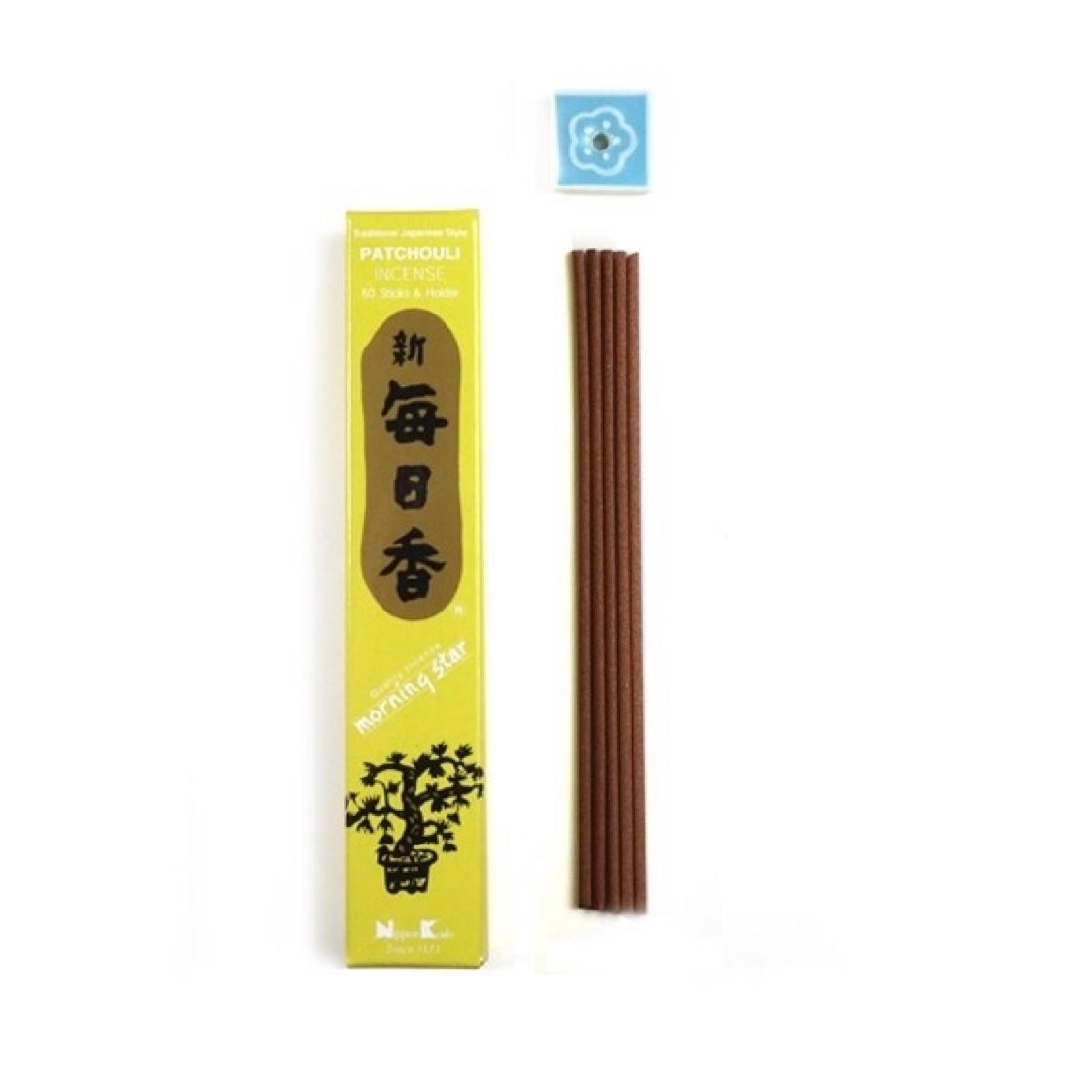 Morning Star Patchouli incenso giapponese in bastoncini - 50 stick | Scopri su Clorophilla Shop