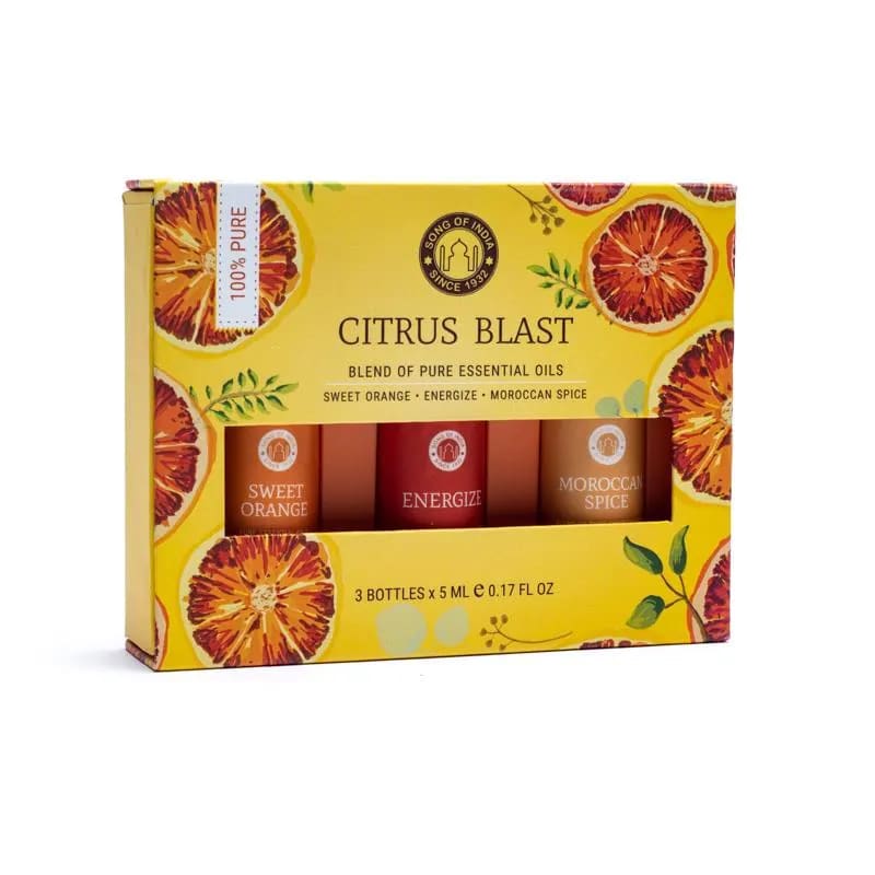 Song of India CITRUS BLAST Set Oli essenziali Aromaterapia - Collezione Agrumata | Scopri su Clorophilla Shop