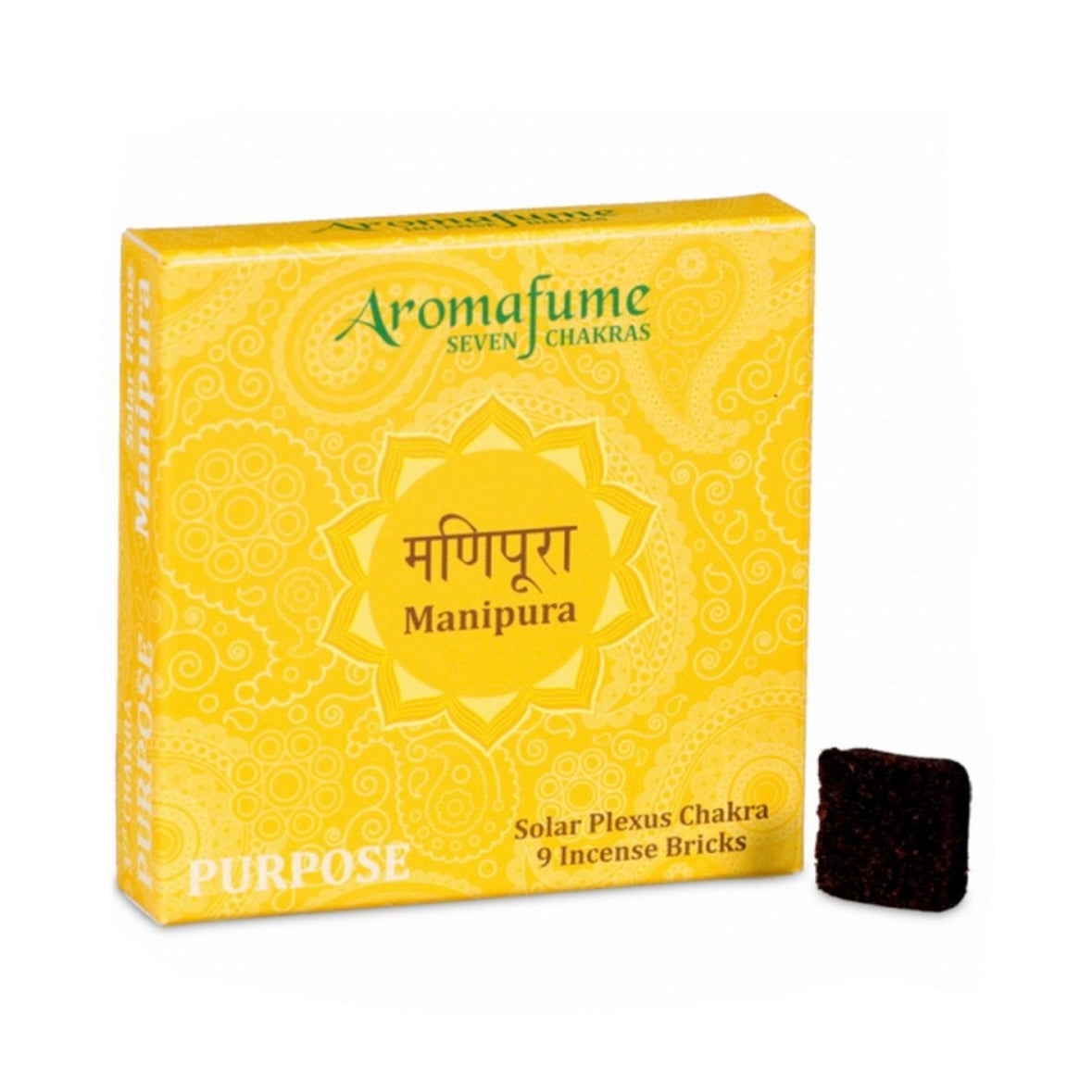 Aromafume Manipura 3 Chakra del Plesso Solare Mattoncini Incenso 7 Chakra - 9 bricks | Scopri su Clorophilla Shop