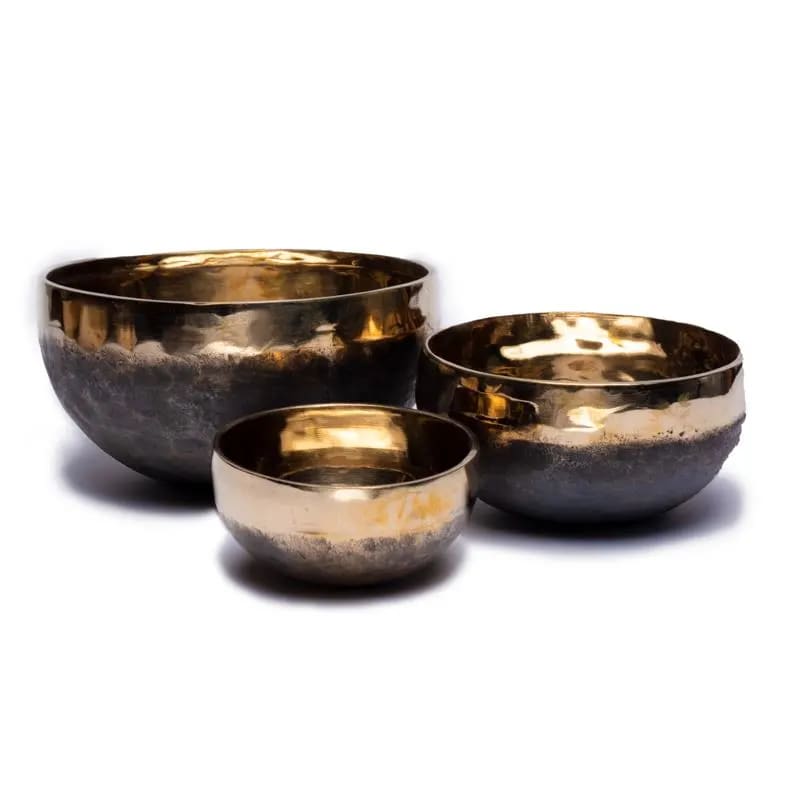 Campana Tibetana Ishana Nero/Oro 12,5cm 475-525g | Scopri su Clorophilla Shop