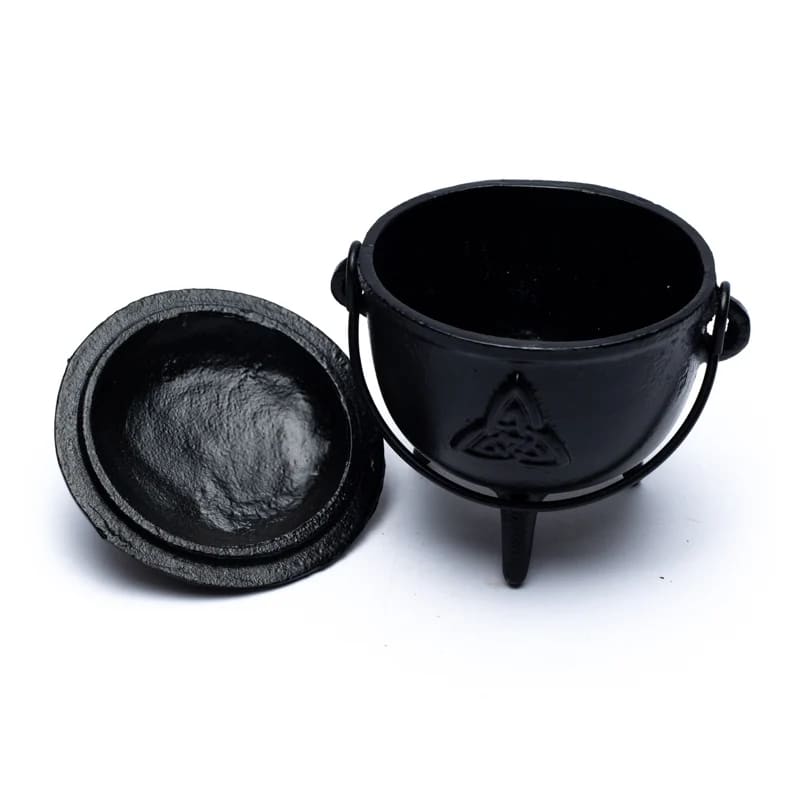 Calderone in Ghisa con Triquetra per Rituali per Incenso in Grani, Erbe e Resine - Portaincenso | Scopri su Clorophilla Shop
