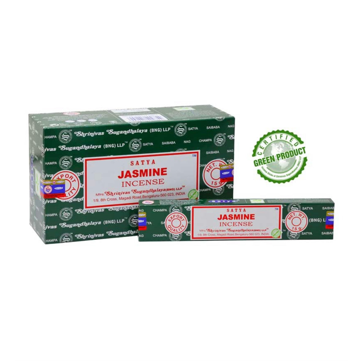 Satya JASMINE Incenso in Bastoncini Naturale 100% - Stick 15g | Scopri su Clorophilla Shop