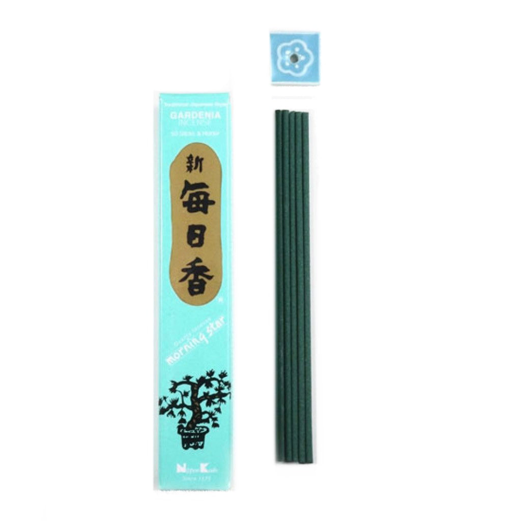 Morning Star Gardenia incenso giapponese in bastoncini - 50 stick | Scopri su Clorophilla Shop