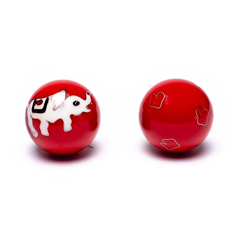 Sfere Qi Gong Elefanti Bianchi in Acciaio - Medicina Cinese - Sfere della Salute | Scopri su Clorophilla Shop