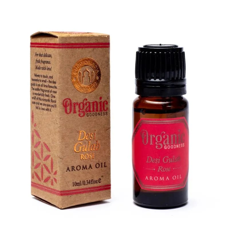 Organic Goodness Desi Gulab (Rose) Olio Essenziale Aromatico Rosa - 10ml | Scopri su Clorophilla Shop