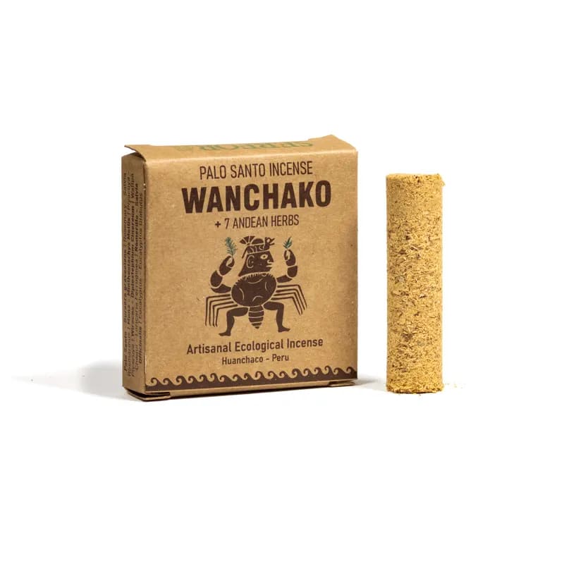 Wanchako Incenso Palo Santo + 7 Erbe 100% Naturale Made in Perù - PURIFICANTE E RILASSANTE - confezione da 4 bastoncini | Scopri su Clorophilla Shop