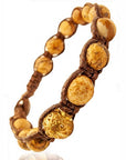 SAMSARA BRACCIALE TIBETANO IN DIASPRO PAESINA - Connessione terrestre, stabilità e radicamento | Scopri su Clorophilla Shop