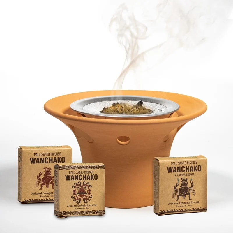 Wanchako Incenso Palo Santo + 7 Erbe 100% Naturale Made in Perù - PURIFICANTE E RILASSANTE - confezione da 4 bastoncini | Scopri su Clorophilla Shop