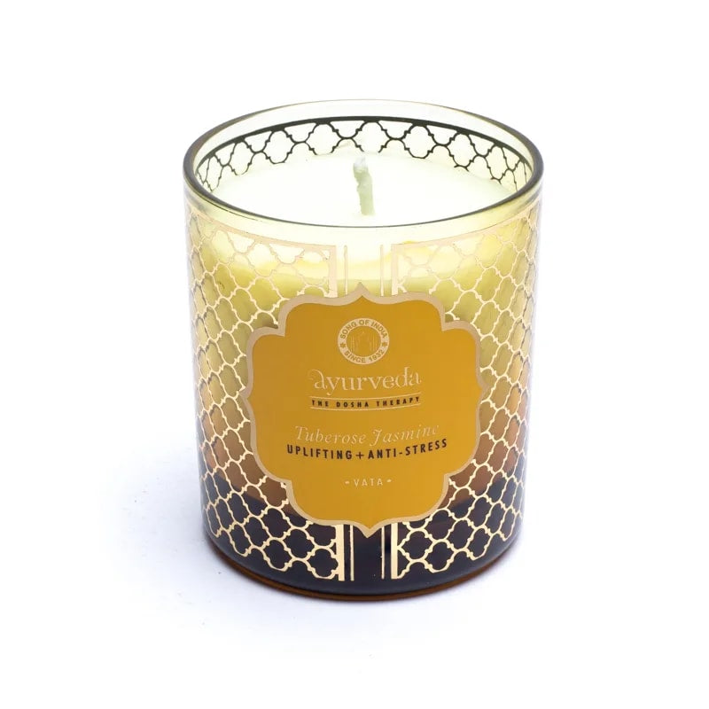 Ayurveda Candela profumata VATA Tuberose Jasmine - Fragranza Gelsomino | Scopri su Clorophilla Shop