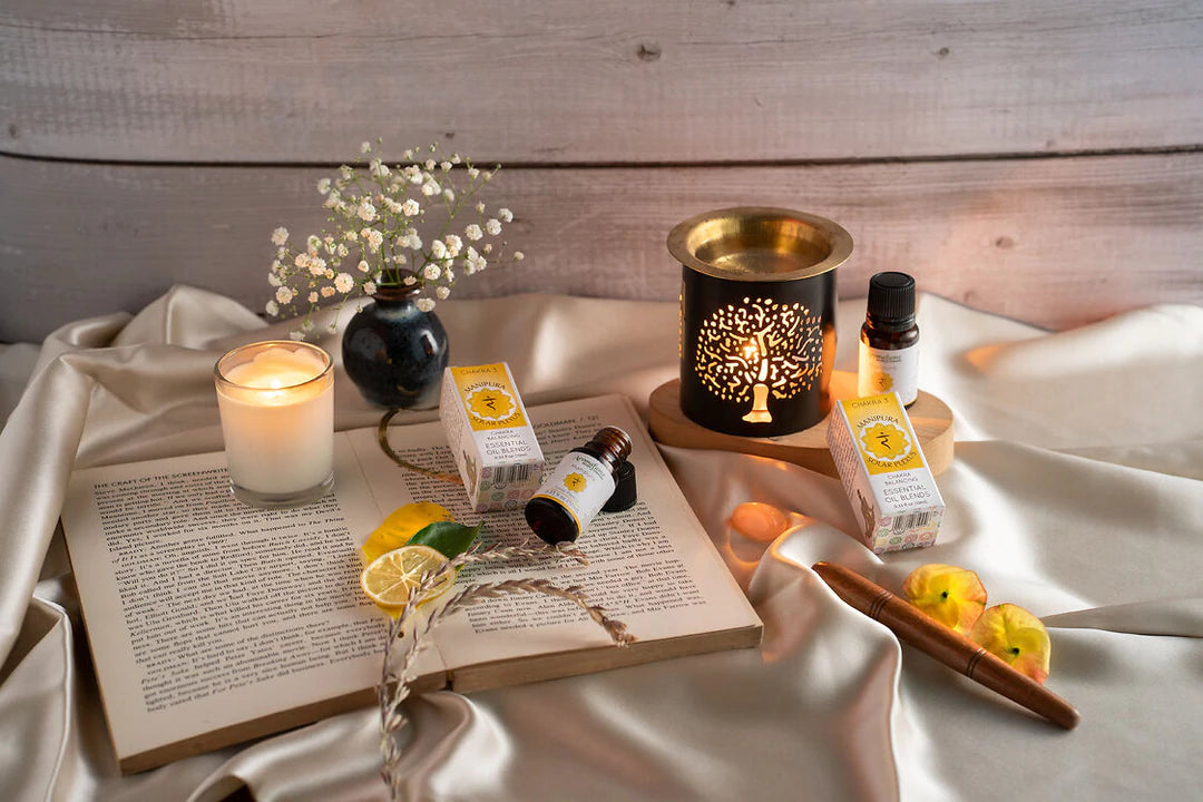 Aromafume olio essenziale Manipura 3 Chakra Plesso Solare - SICUREZZA E DETERMINAZIONE | Scopri su Clorophilla Shop