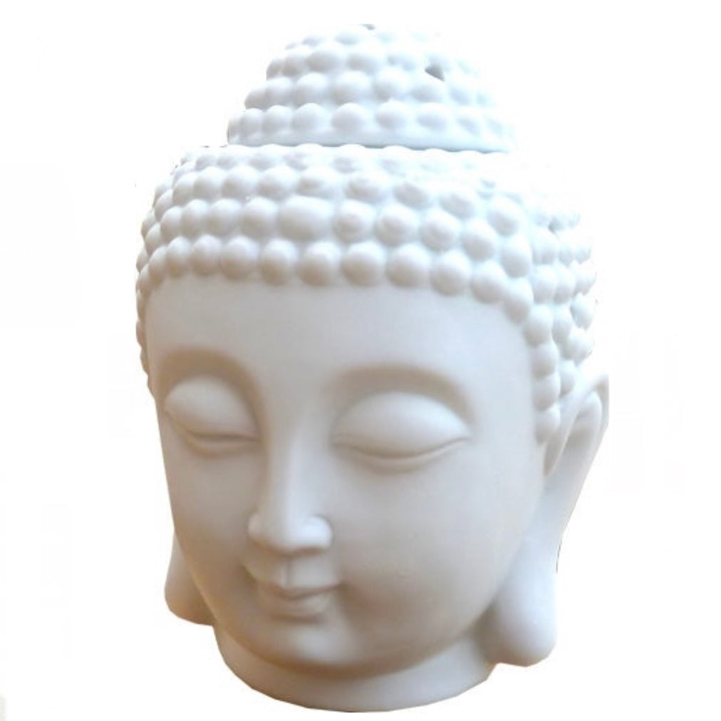 Diffusore aromi Bruciatore Olio Testa di Buddha Ceramica - Brucia Essenze | Scopri su Clorophilla Shop