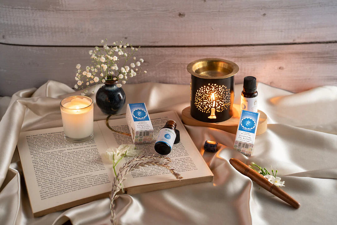Aromafume olio essenziale Vishuddha 5 Chakra della Gola - ESPRESSIONE, FIDUCIA E CHIAREZZA | Scopri su Clorophilla Shop