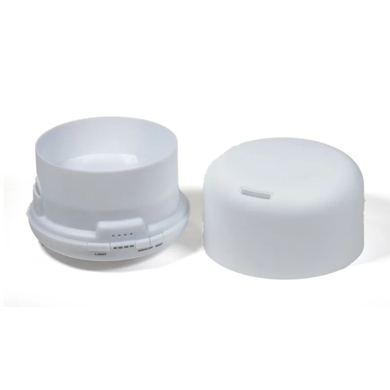 Diffusore aromi ultrasuoni Pure White - Luce LED integrata 7 colori | Scopri su Clorophilla Shop