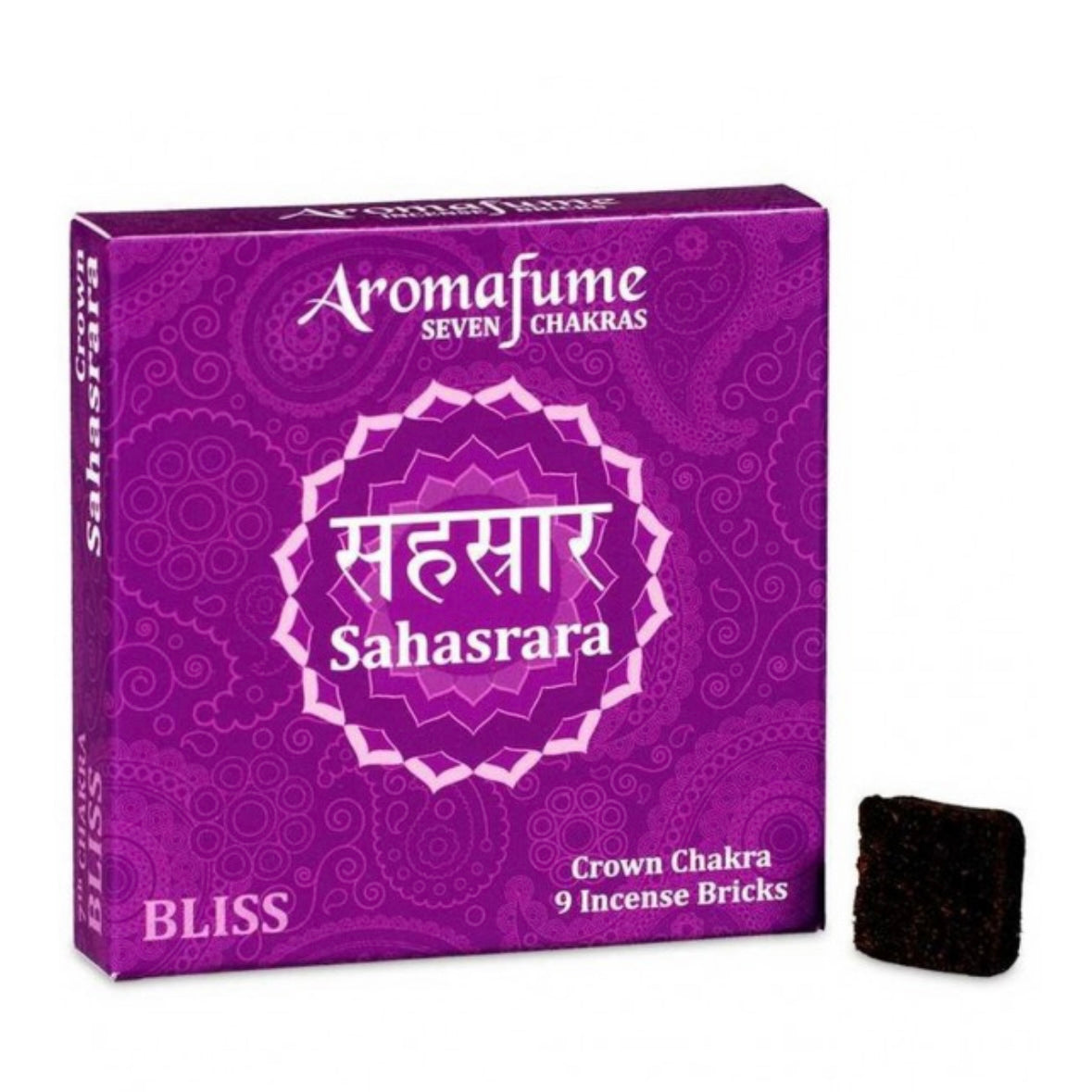Aromafume Sahasrara 7 Chakra della Corona Mattoncini Incenso 7 Chakra - 9 bricks | Scopri su Clorophilla Shop