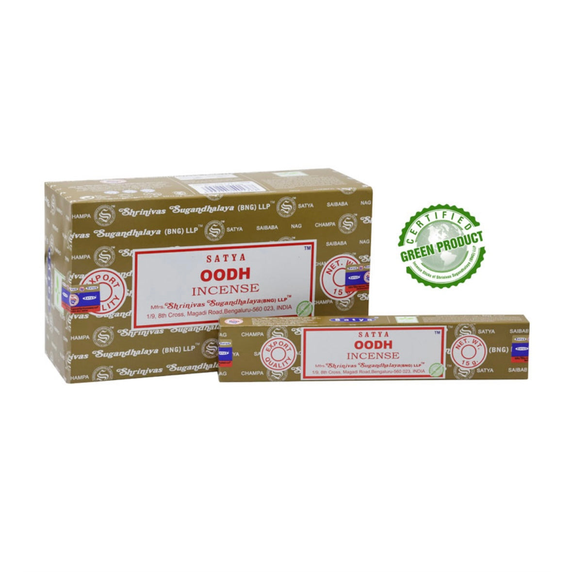Satya OODH Incenso in Bastoncini Naturale 100% - Stick 15g | Scopri su Clorophilla Shop