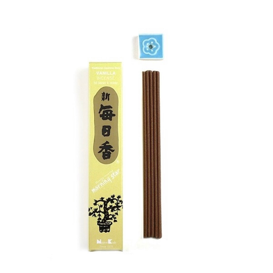 Morning Star Vanilla incenso giapponese in bastoncini - 50 stick | Scopri su Clorophilla Shop