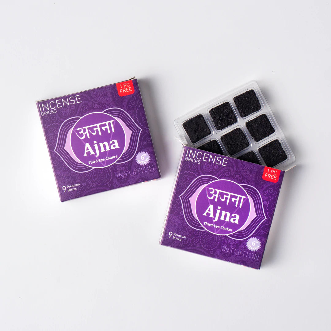 Aromafume Ajna 6 Chakra del Terzo Occhio - Mattoncini Incenso 7 Chakra - 9 bricks | Scopri su Clorophilla Shop