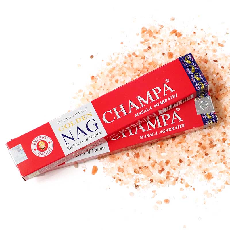 Vijayshree Golden Nag Champa Incenso in bastoncini - Stick 15g | Scopri su Clorophilla Shop