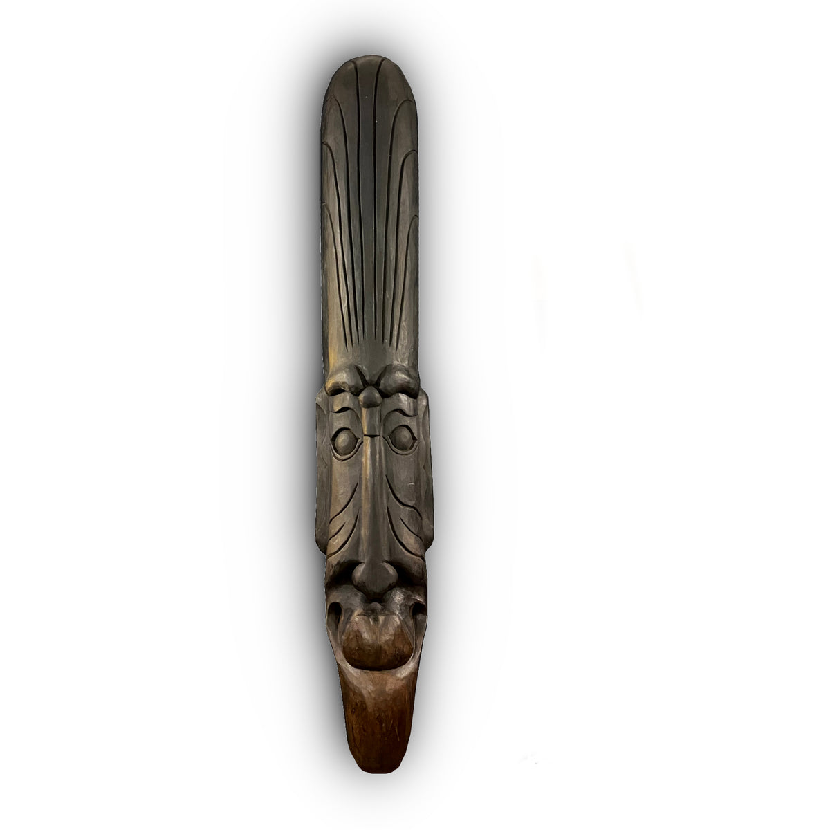 Maschera Scultura da Parete Indonesiana Pezzo Unico da Bali - Gigantesca Maschera da Appendere 150cm | Scopri su Clorophilla Shop